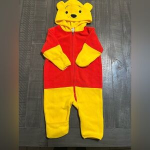 cuddle club winnie the pooh hooded bunting suit